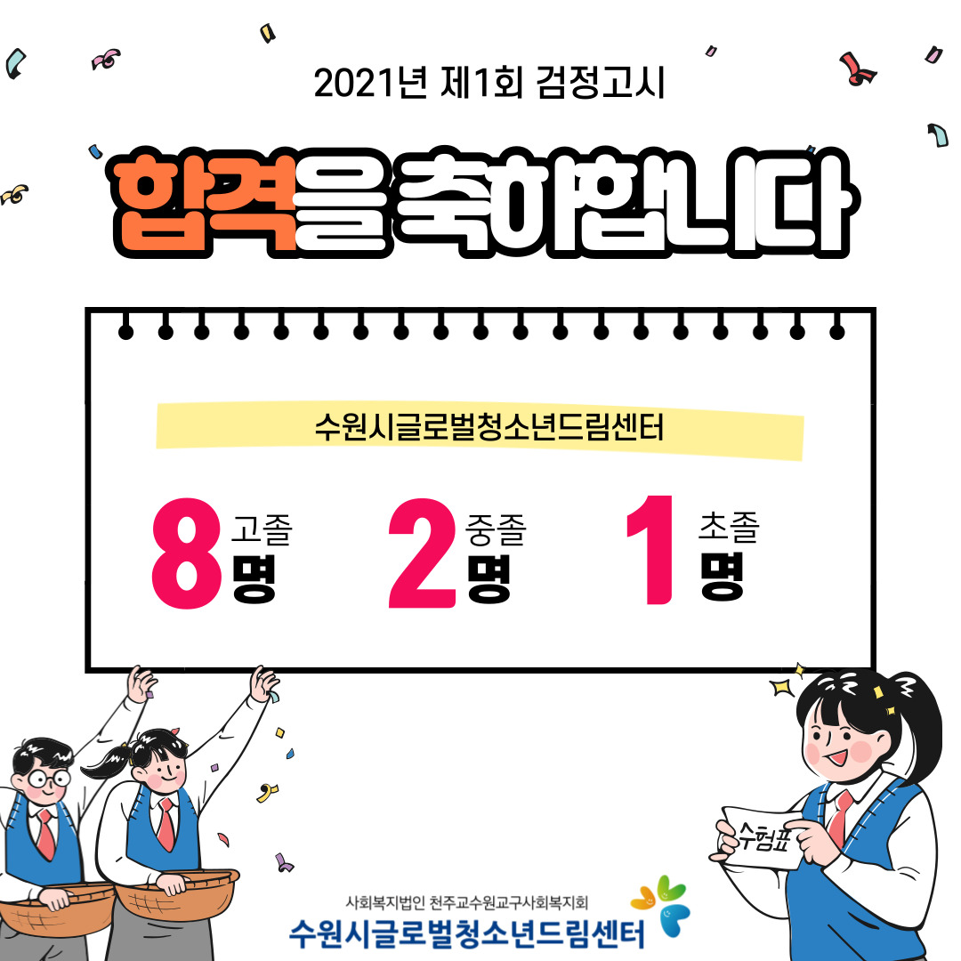 2021년 제1회 검정고시 합격자 발표